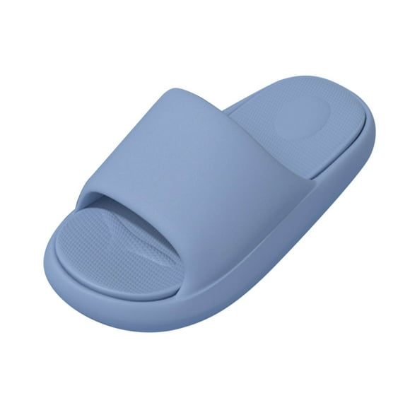B91xZ Mens Slide Sandals Quick Dry Flip-Flop Slides Soft Comfort Fit & Arch Support,Light Blue 45