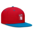 thumbnail image 3 of Men's Nike  Red/Blue Miami Marlins City Connect Patch Performance Fitted Hat, 3 of 4