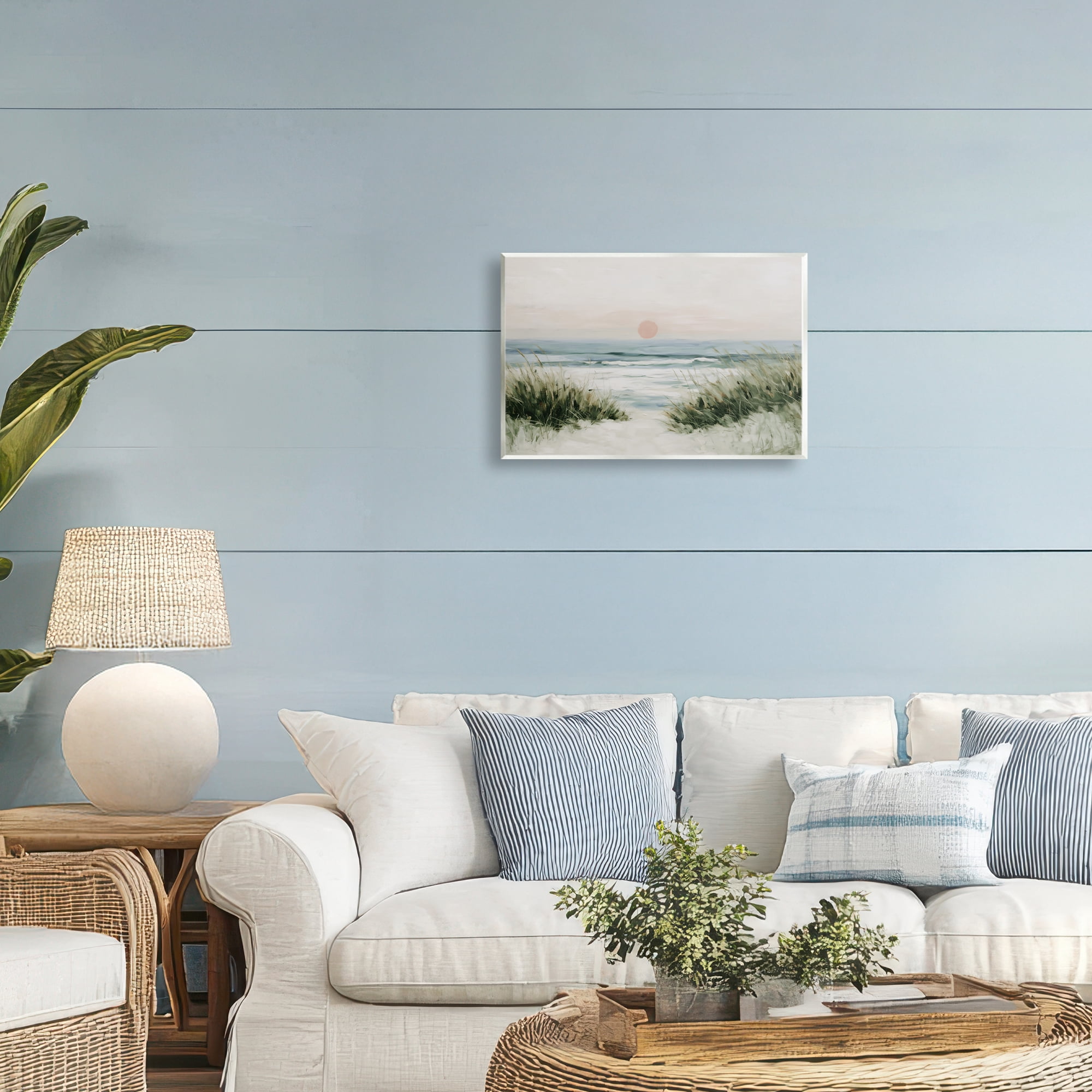 Stupell Industries Coastal Dunes with Wild Beach Grass Wall Plaque Art, design by Chromatic Storm Studio