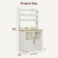 thumbnail image 3 of Kitchen Bakers Rack with Power Outlet,Coffee Bar Table 6 Tiers,Kitchen Microwave Stand,Microwave Oven Stand Pantry Hutch with Door,Storage Shelf Rack for Spices,Pots and Pans, 3 of 7