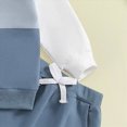 thumbnail image 5 of NOLDARES Toddler Baby Boy Fall Winter Clothes Solid Color Crewneck Sweatshirt Long Sleeve Shirt and Pants Cute Boys Outfits Size:2-3 Y,Blue, 5 of 6