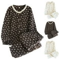 thumbnail image 4 of FAWUUDO Women's Cotton Long Sleeve Pajama Set Button Down Pjs Set, 4 of 4