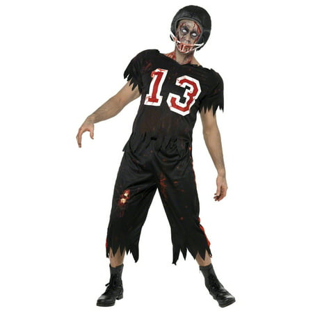 Adult Zombie Football Player Smiffys 32908, Large