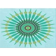 thumbnail image 1 of Ahgly Company Indoor Rectangle Patterned Aquamarine Green Area Rugs, 5' x 8', 1 of 6