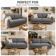 thumbnail image 6 of Neche 68" Corduroy Sofa for Living Room, 2 Seater Modern Couch for Small Space Office, Comfy Loveseat in a Box, Grey, 6 of 7