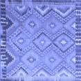 thumbnail image 1 of Ahgly Company Indoor Square Southwestern Blue Country Area Rugs, 7' Square, 1 of 4