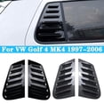 thumbnail image 1 of For Volkswagen VW Golf 4 MK4 Car Rear Window Shutter Cover Trim Window Louver Side Vent Carbon Fiber Auto Decoration 1997-2006, 1 of 6