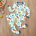 thumbnail image 2 of Tisuna Fall Pajamas Set For Girls Kids 2 Pieces Food Graphic Long Sleeve Pajama Sleepwear Set Child Cozy Lightweight Bedroom Outfits Size 9-10 Years Light Blue, 2 of 4