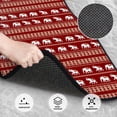 thumbnail image 3 of Honeii Elephant Print Car Foot Mat Four-Piece Set - Front & Rear Universal Car Floor Mats for SUVs, Trucks, Sedans, 3 of 7