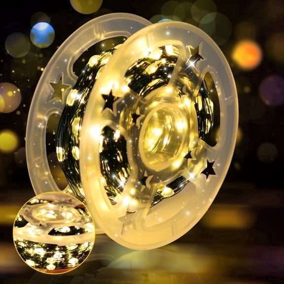 Fairy Lights Christmas Tree Lights 99 FT 300 LED String Lights for Indoor Outdoor Home,Garden,Christmas,Party Decoration(Warm White）