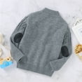 thumbnail image 6 of Boys Christmas Sweater Baby Toddler Girls Kids Boys Patchwork Sweaters Warm Jacket Cotton Knit Button Closure Coat Outwear Tops, 6 of 9