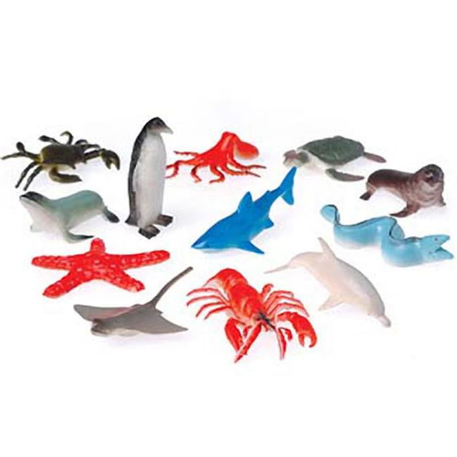 US Toy Company 2377 Mini Sea Animals Pack of 12