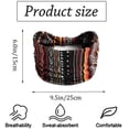 thumbnail image 2 of Paquete de 3 diademas de rayas anchas, bufanda negra para la cabeza de yoga, turbante anudado, diademas elegantes vintage para mujeres y niñas, 2 of 5