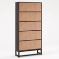 thumbnail image 4 of 5-Tier Heavy-Duty Bookshelf, 529lb Total Capacity, Anti-Tip Kit & Adjustable Feet, for Home Office/Library/Living Room, 4 of 6