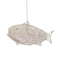 thumbnail image 6 of Pendant Lights, Chandelier, Fish-Shaped Rattan Weaving Lamp, 62x32cm, E26 Base, 110V Included Bulb, Handcrafted Eco-Friendly, Warm 2700K Lighting, Impact Resistant, Artistic Natural Modern Decor, 6 of 9