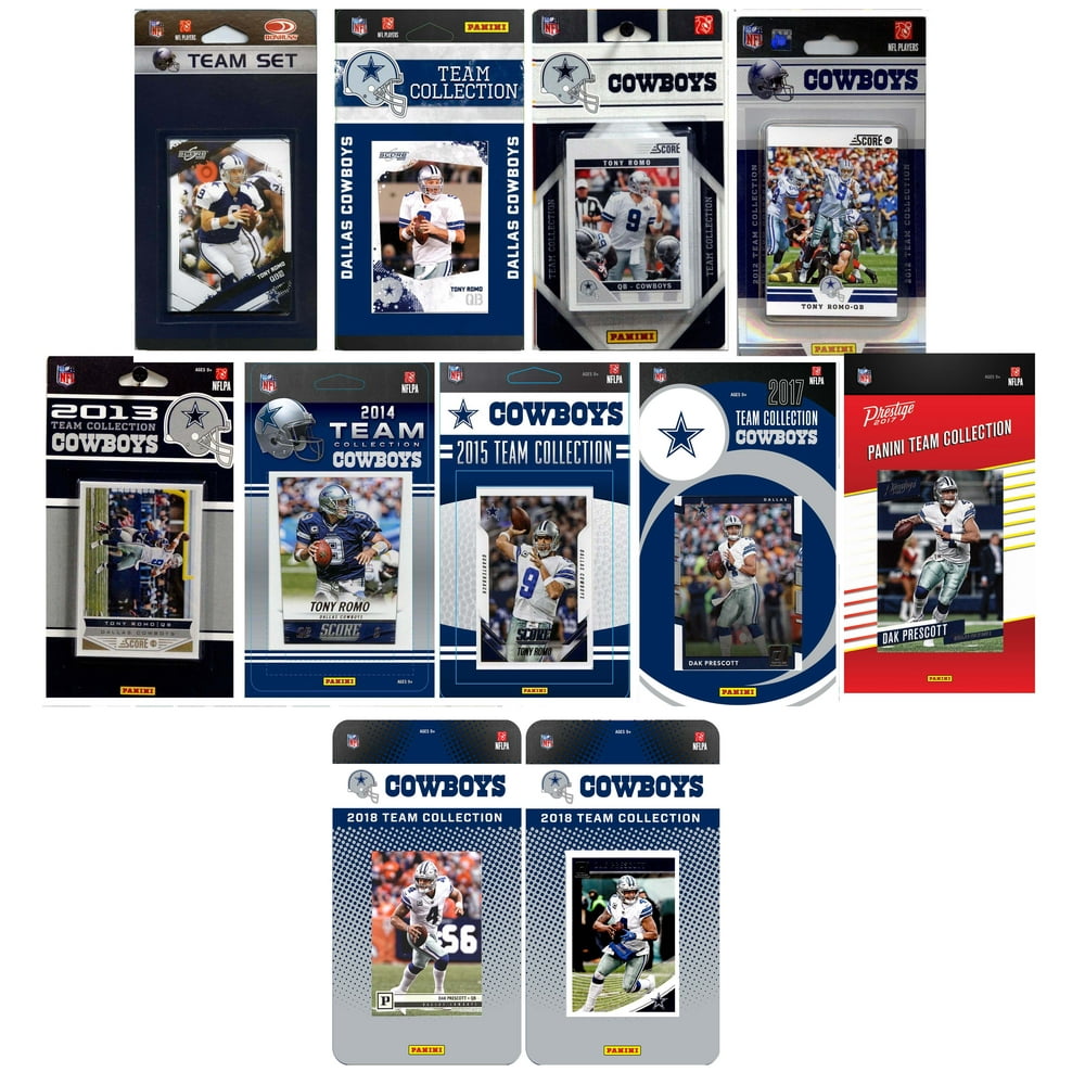 NFL Dallas Cowboys 11 Different Licensed Trading Card Team Sets