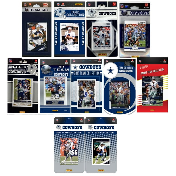 NFL Dallas Cowboys 11 Different Licensed Trading Card Team Sets