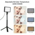 thumbnail image 4 of Arealer 2 Packs 15W LED Video Light Set Desktop Photography Fill Light Bi-Color Temperature Adjustable Brightness CRI95 USB Power Supply with Extendable Tripod Color Filters for Vlog Video, 4 of 7