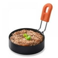thumbnail image 4 of TINKER Stainless Steel Egg Cooking Rings with Handle, Portable Grill Accessories, For Camping Indoor Breakfast Sandwich Burger, Pancake Mold for frying Eggs and Omelet, 4 of 12