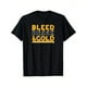 thumbnail image 1 of Bleed Black & Gold T-Shirt. 100% Cotton, Gift for Pittsburgh sports fans, Black Short Sleeve T-Shirt, S - XXXL, Casual Sporty Tee, Summer Gifts, 1 of 6