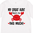 thumbnail image 4 of Inktastic My Great Aunt Loves Me Boys or Girls Long Sleeve Toddler T-Shirt, 4 of 5