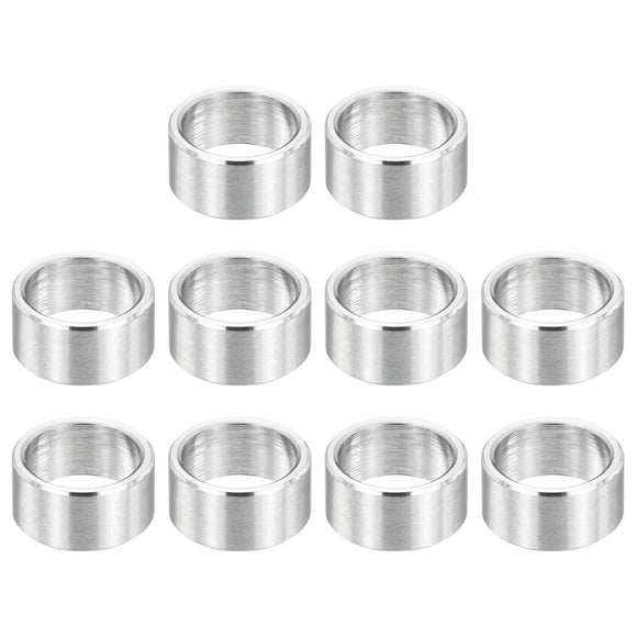 12Pcs M8 Stainless Steel Spacers Metal Spacer 8mm ID x 10mm OD x 5mm L