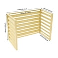 thumbnail image 4 of ToppiJoy 2–3P 3 Panels Air Conditioner Fence, AC Protection Pool Equipment Trash Can Fence Panels for Backyard Patio Garden (Yellow, 43.3*23.62*31.49in), 4 of 28