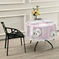 thumbnail image 6 of Coolnut Cute Kitten Round Tablecloth 60In,Table Cover Water Resistant Spill Proof Large Table Cover for Indoor & Outdoor Family Gathering Dinner, Hotel, BBQ, 6 of 7