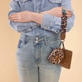 thumbnail image 5 of Wrangler Women's Western Dual Pouch Wristlet Wallet - Embroidered Boot Scroll Design with Zippered Card Holder, Leopard-Brown, 5 of 7