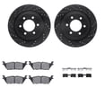 thumbnail image 3 of KarParts360 For Ford F-150 2015 2016 2017 Brake Rotor Set | Drilled And Slotted, 3 of 8