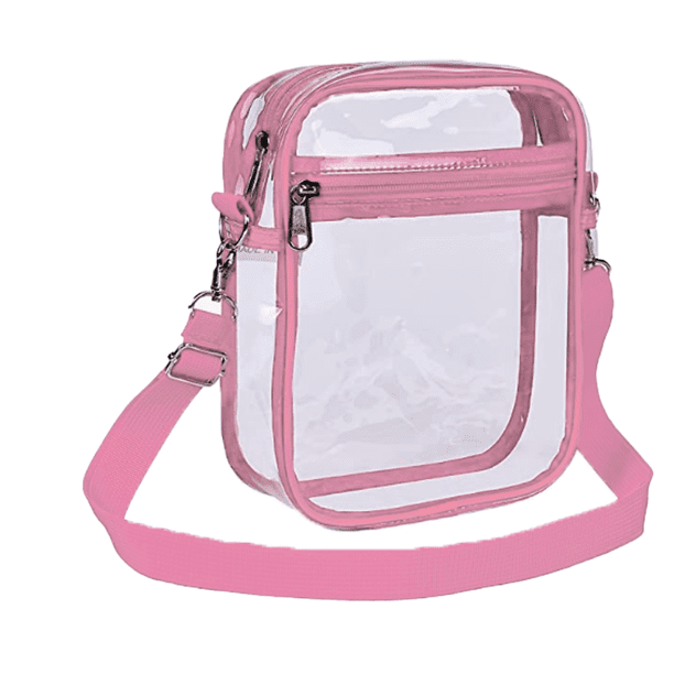 Bolso bandolera transparente para viajes de trabajo y negocios para hombres y mujeres