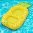 thumbnail image 1 of Soporte Para Bebidas De Piscina Soporte inflable para bebidas, juguete flotante reutilizable plegable para piscina, bañera de hidromasaje (piña), 1 of 7