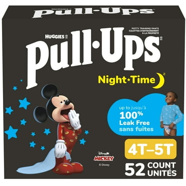 Sous-vêtements d’entraînement Night Time de Pull-Ups, Emballage Giga, Taille 2T-6T