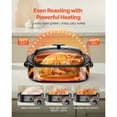 thumbnail image 3 of KFFKFF Roaster Oven, 18QT Fast-Cooking Turkey Roaster, 150-450℉ Adjustable Temperature Turkey Oven with Self-Basting Lid, 3 of 9