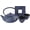 Blue, variant on CUISILAND RED 27oz Dragonfly Cast Iron Teapot Set with 2 Cups