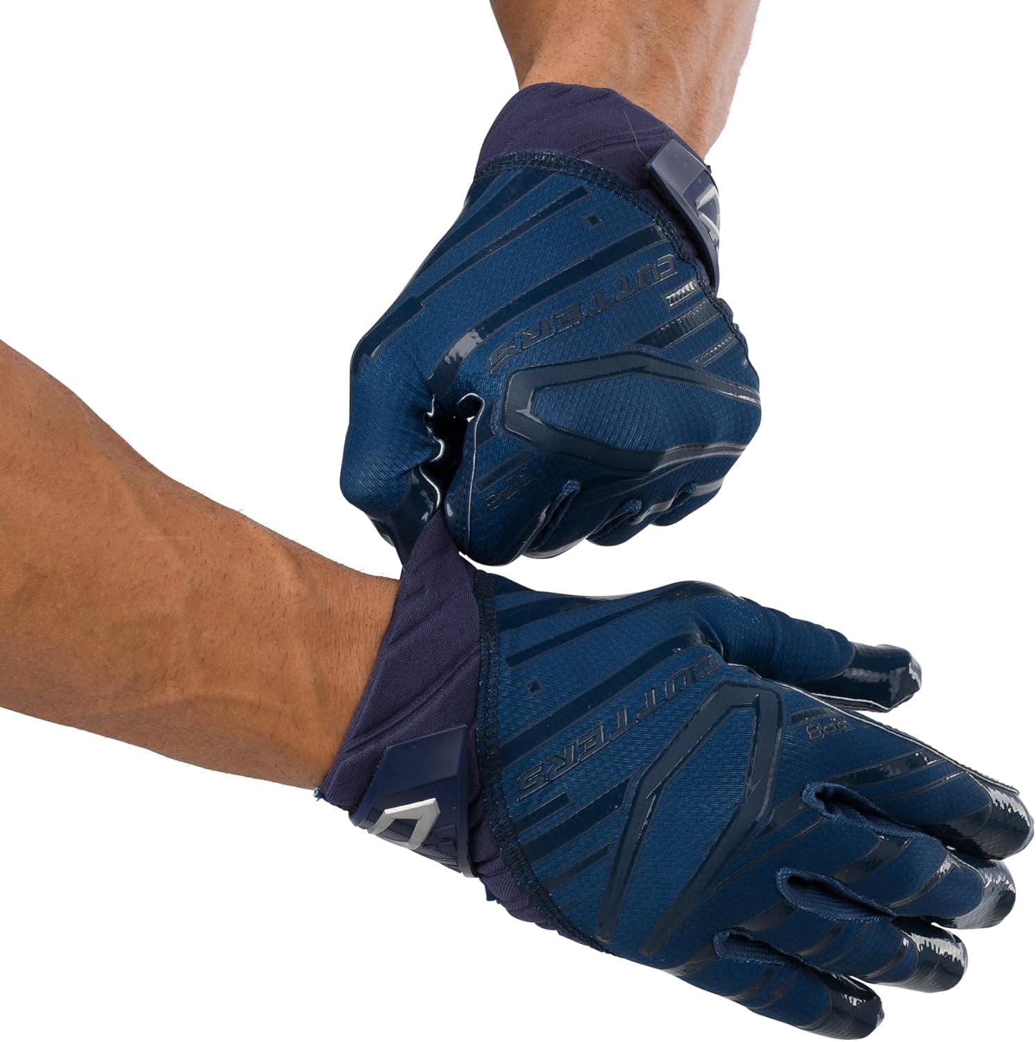 Cutters Rev Pro Football Gloves, Men's Sticky Ultra Grip Receiver Gloves, Adult, 1 Pair