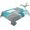 Turquoise, variant on Blue Grey Ombre Table Cloth Waterproof Tablecloths, Abstract Vintage Oil Painting Gradient Tablecloth Dining Table Cover for Kitchen Party Tabletop Outdoor, Rectangle Tablecloth 60x84 Inch