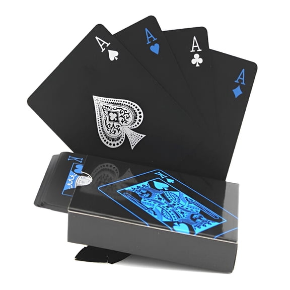 BESTSKY Waterproof Plastic Poker Playing Cards, 54 Count PET Table Games for Family, Camping, Party, Holiday Gatherings, Washable Card Deck for Blackjack and Bridge