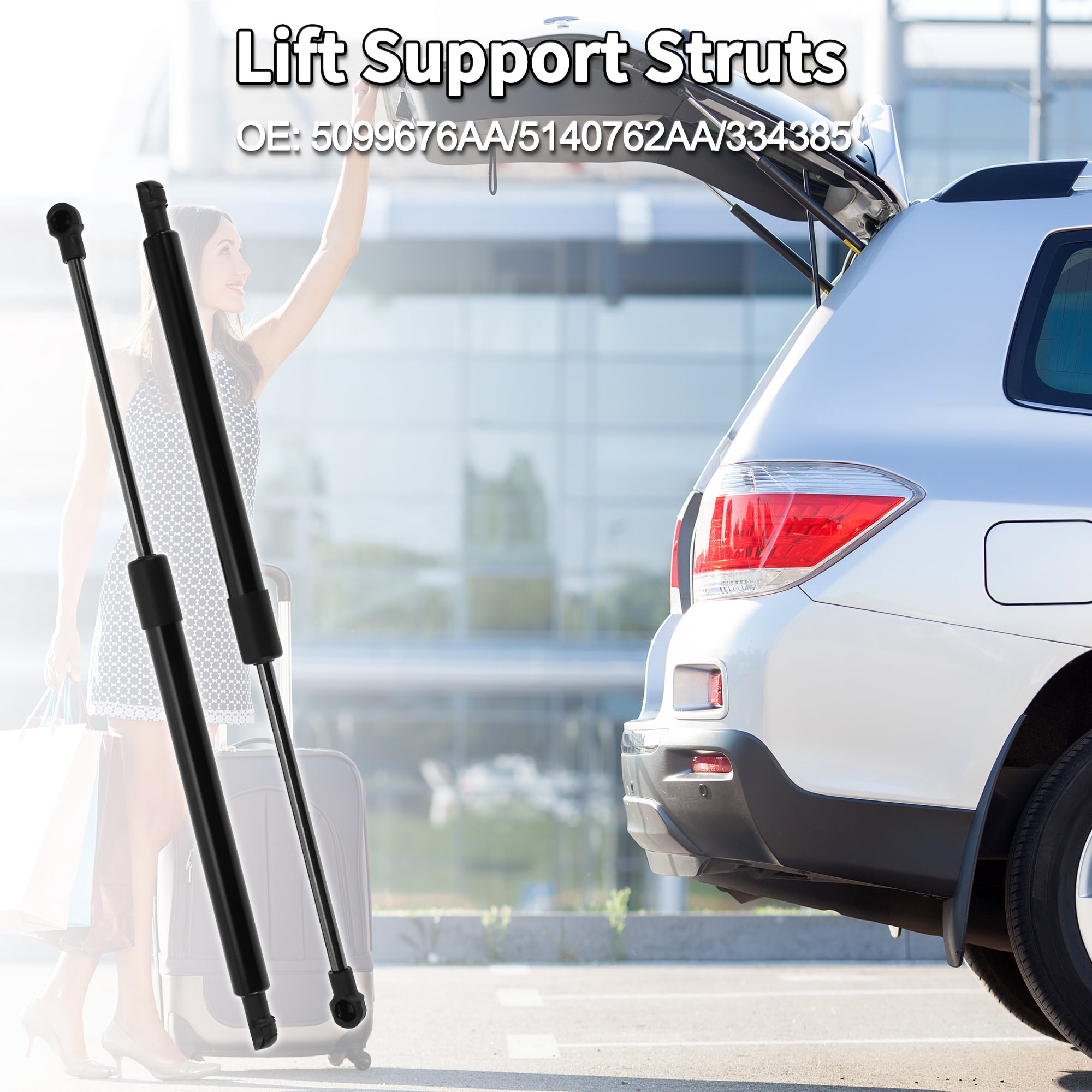 Unique Bargains 2Pcs Lift Supports for Chrysler Crossfire 2004-2008 Coupe Rear Hatch