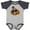 Heather and Navy, variant on Inktastic Thanksgiving Turkey Funny Boys or Girls Baby Bodysuit