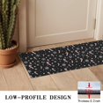 thumbnail image 3 of Black Christmas Candy Cane and Snowflake Pattern Door Rugs,Washable Non Slip Door Mats Indoor,Decorative Door Mats,Entry Mat Indoor for Entrance,Bedroom,Kitchen,Bathroom,16"x47", 3 of 6