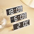 Aixig Electronic Desktop Clock Adjustable Brightness Multifunctional