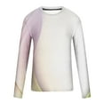 thumbnail image 4 of cllios Mens Regular-Fit Shirt Graphic Tee Casual Long Sleeve Crewneck Pullover Tops Gym Workout Shirts Sports Tops White XXXXXL, 4 of 5