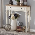 thumbnail image 2 of Baxton Studio French Oak and Distressed White Wash Console Table, 2 of 9