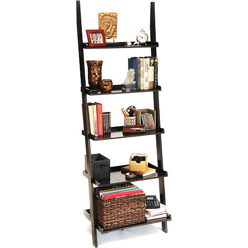Convenience Concepts American Heritage 5-Shelf Ladder Bookcase, Multiple Finishes