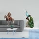 thumbnail image 2 of Estatua de caballero acrílico, adorno de mesa, escultura de animal, colección elegante, impermeable, decoración de escritorio con base para, 2 of 8