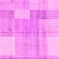 thumbnail image 1 of Ahgly Company Indoor Square Checkered Pink Modern Area Rugs, 5' Square, 1 of 4