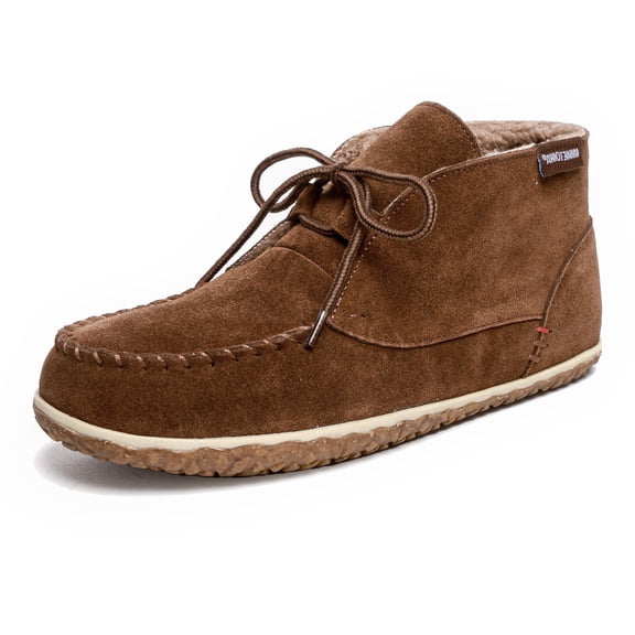 Minnetonka Men’s Torrey Suede Slipper Boots, Whiskey, 8 M US