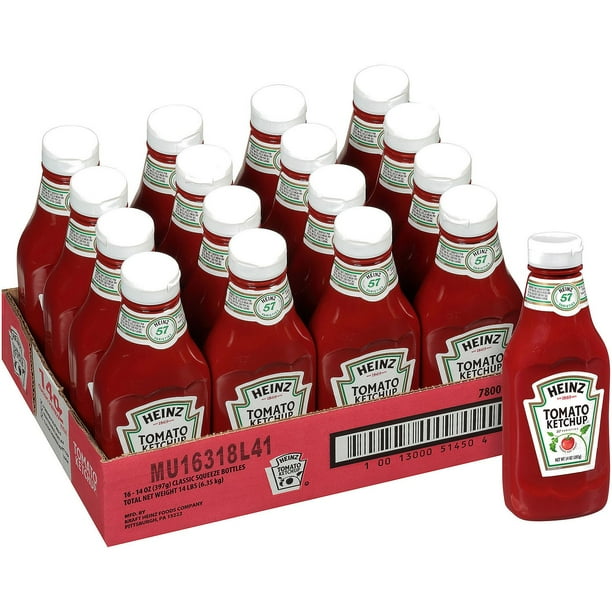 Product of Heinz Tomato Ketchup (14 oz. bottle, 16 pk.) Condiments