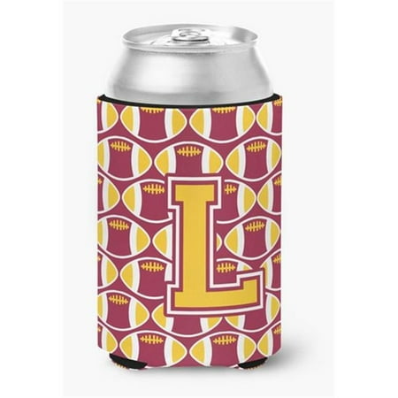

Letter L Football Maroon & Gold Can or Bottle Hugger